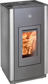 Pelletofen PELLETTO IV 419.08 Grundfarbe perl-grau/perl-anthrazit (17kg Tankinhalt)